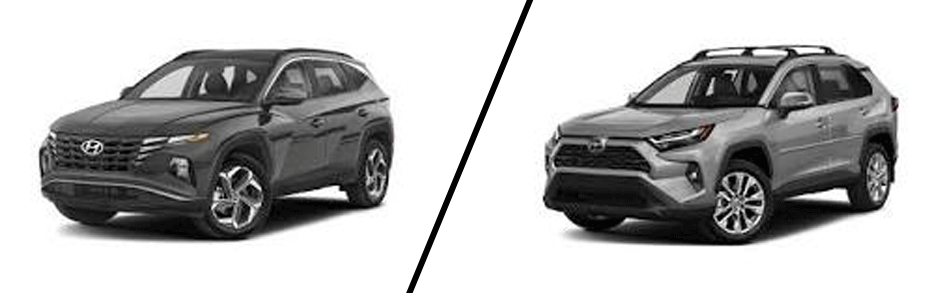(conquest) 2023 Hyundai Tucson vs Toyota RAV4